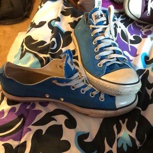 USED Blue Converse